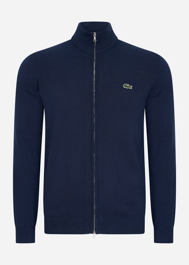 Lacoste Vesten  A Zip through sweater - navy blue 