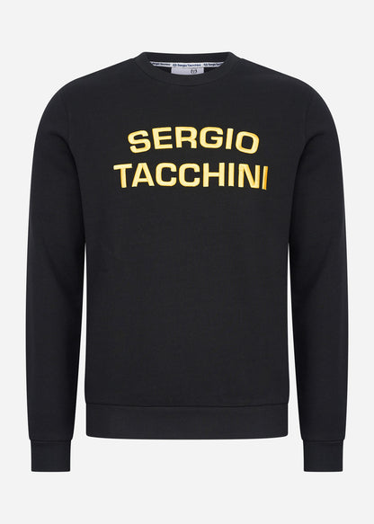 Sergio Tacchini Truien  Reinaldo crew neck sweat - black 