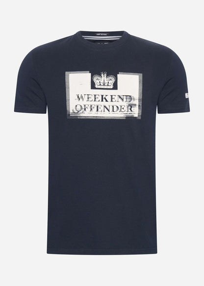 Weekend Offender T-shirts  Bonpensiero - navy 