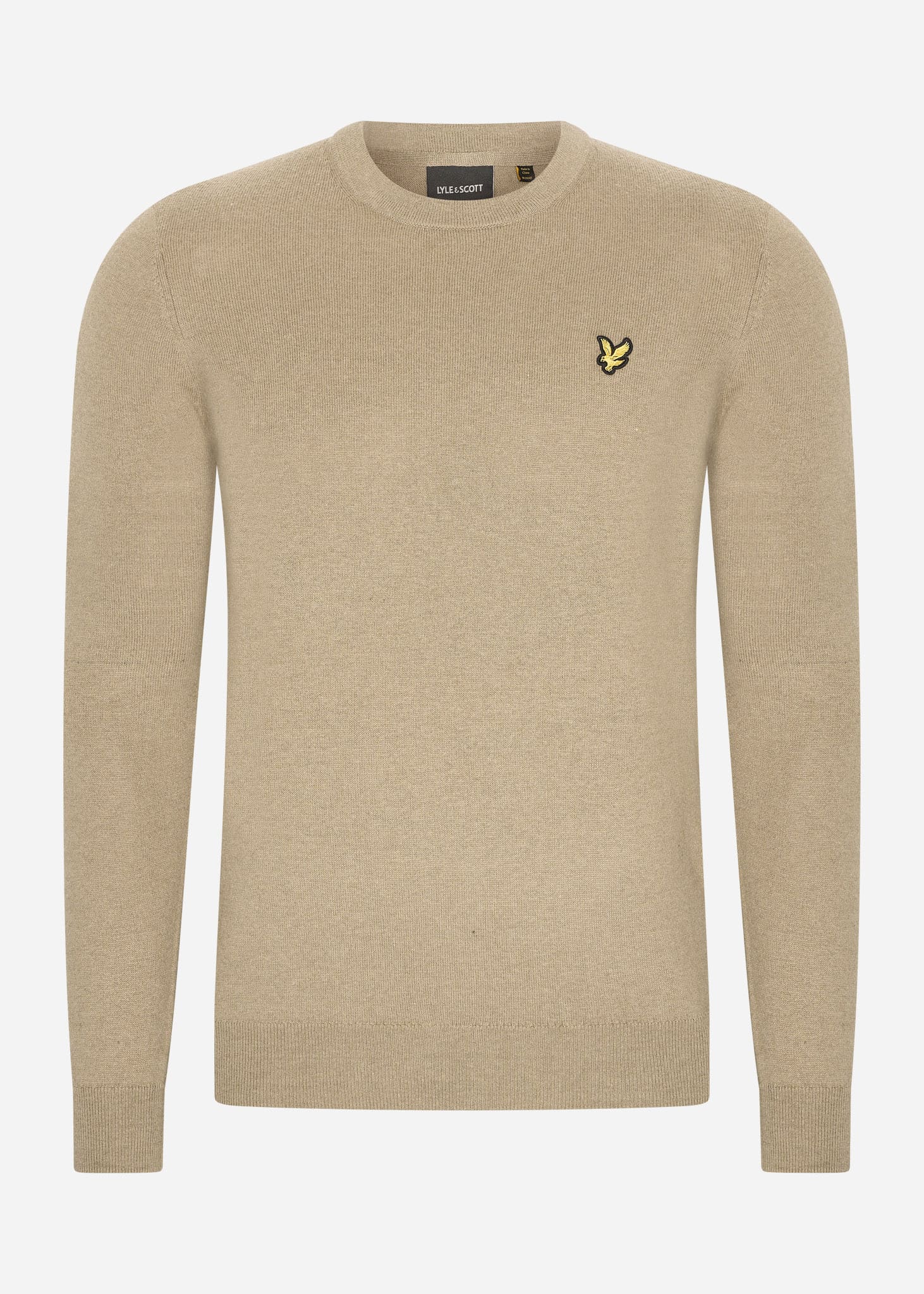 Lyle & Scott Truien  Cotton merino crew neck jumper - sage uniform 