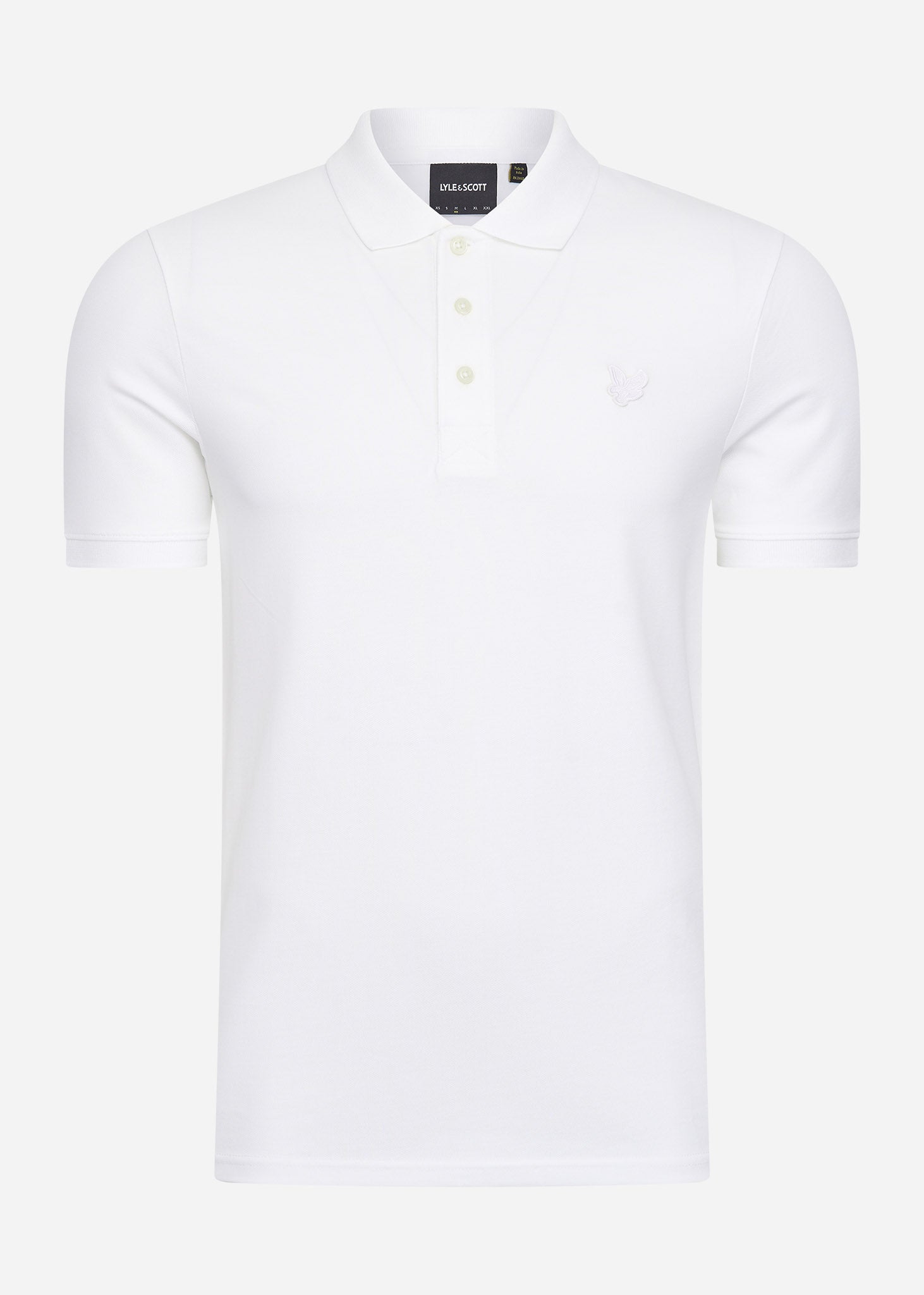 Lyle & Scott Polo's  Tonal eagle polo shirt - white 