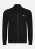 Lacoste Vesten  Brushed fleece zip through sweater - black 