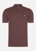 Lyle & Scott Polo's  Plain polo shirt - deep mahogany 