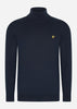 Lyle & Scott Truien  Cotton merino turtleneck jumper - dark navy 