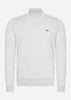 Lacoste Vesten  Brushed fleece zip through sweater - Silver Chine 