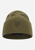 Lyle & Scott Mutsen  Tonal eagle beanie - olive 