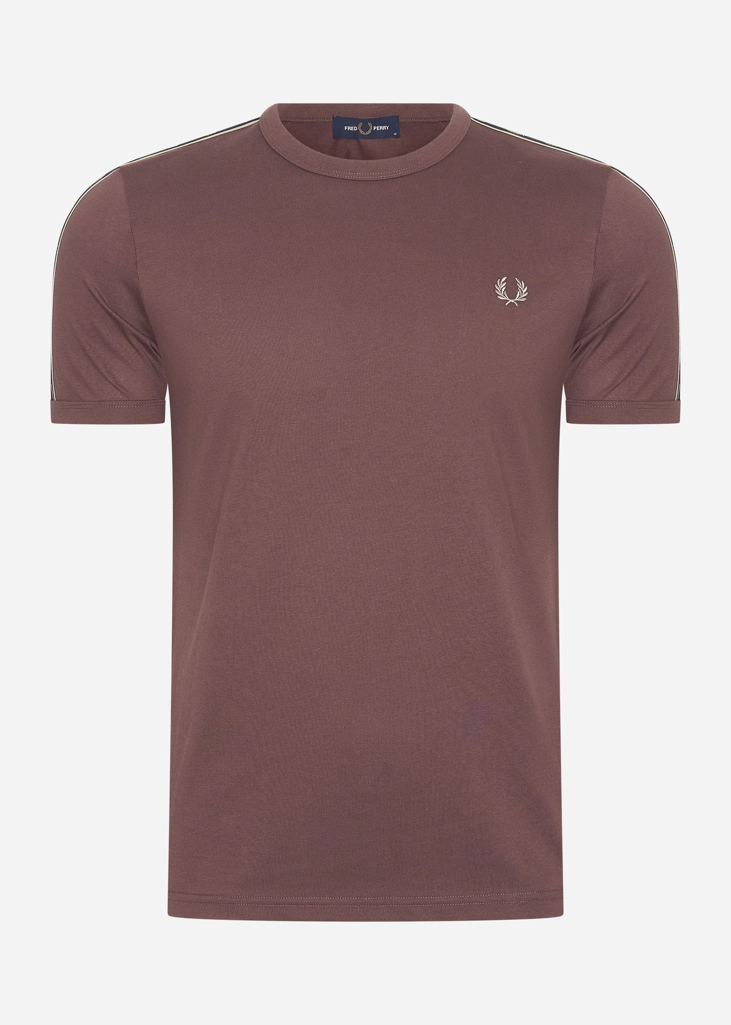 Fred Perry T-shirts  Contrast tape ringer t-shirt - brick warm grey 