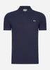 Lacoste Polo's  Contrast stripe polo - navy blue 