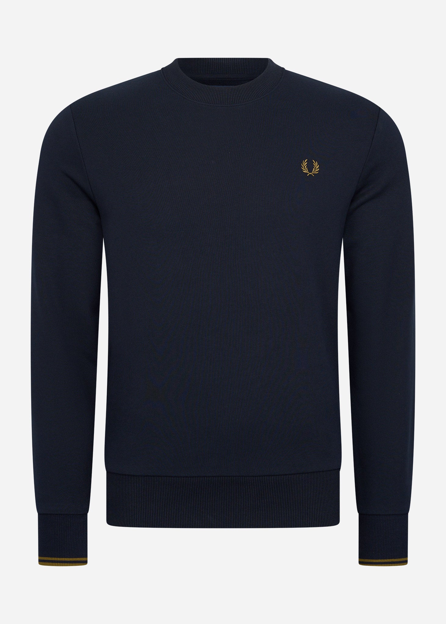 Fred Perry Truien  Crew neck sweatshirt - navy dark caramel 