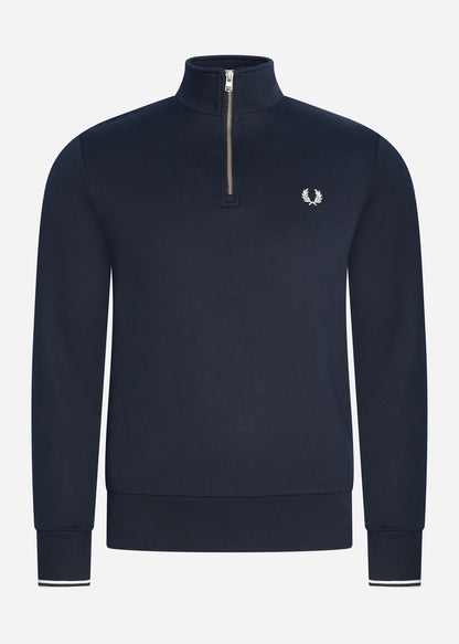 Fred Perry Truien 3 Pack half zip sweatshirt - navy - whisky brown porridge marl - steel marl