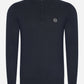 Marshall Artist Truien  Siren knitted 1/4 zip - navy 