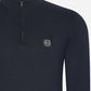 Marshall Artist Truien  Siren knitted 1/4 zip - navy 