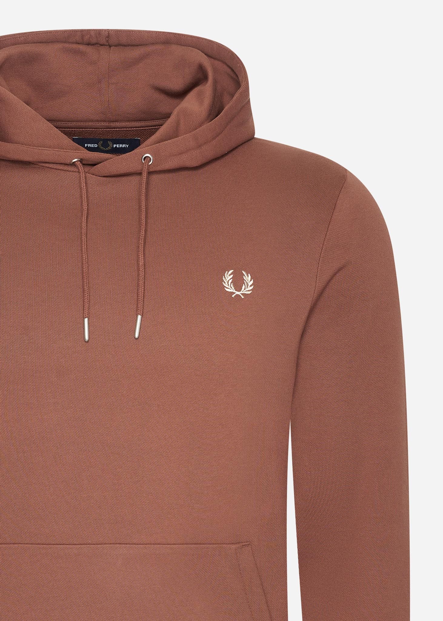 Fred Perry Hoodies  Tipped hooded sweatshirt - whiskey brown porridge marl 