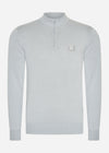 Marshall Artist Truien A Siren knitted 1/4 zip - nardo grey