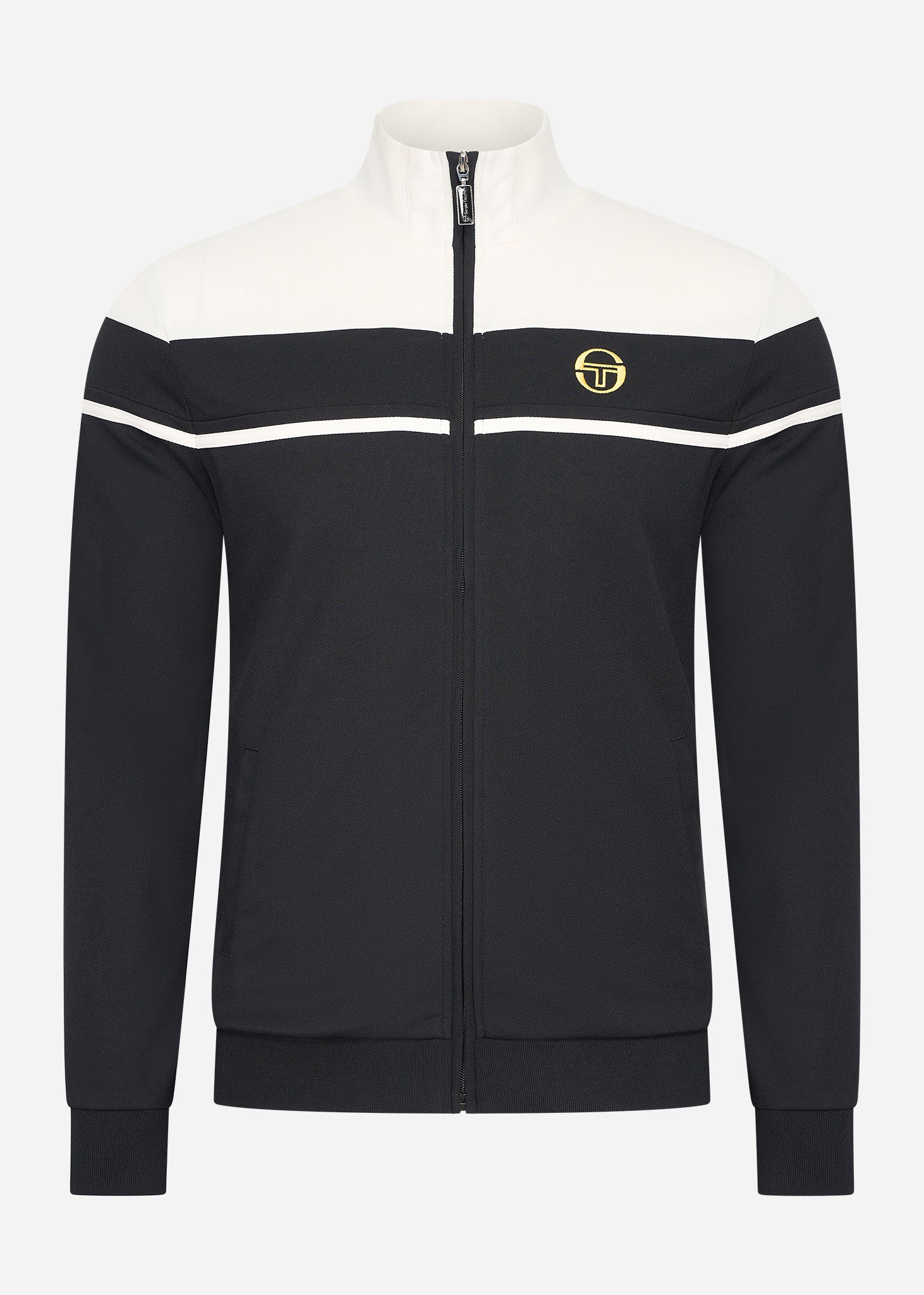 Sergio Tacchini Vesten  Damarindo track top - black gardenia 