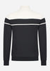 Sergio Tacchini Vesten  Damarindo track top - black gardenia 