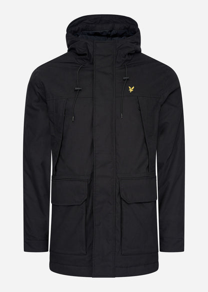 Lyle & Scott Jassen  Microfleece parka 2.0 - jet black 