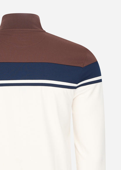 Sergio Tacchini Vesten  Damarindo track top - gardenia deep mahogany 