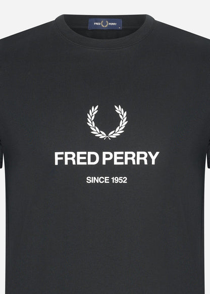 Fred Perry T-shirts  Fred perry graphic t-shirt - black 