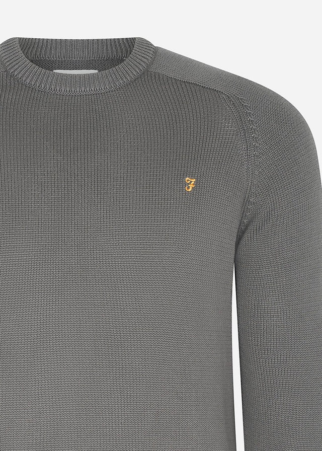 Farah Sweaters  Sweater kingsbury crew sweat - charcoal 