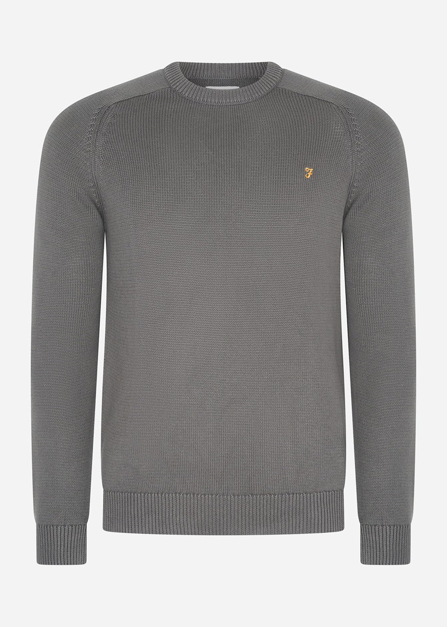 Farah Truien  Sweater kingsbury crew sweat - charcoal 