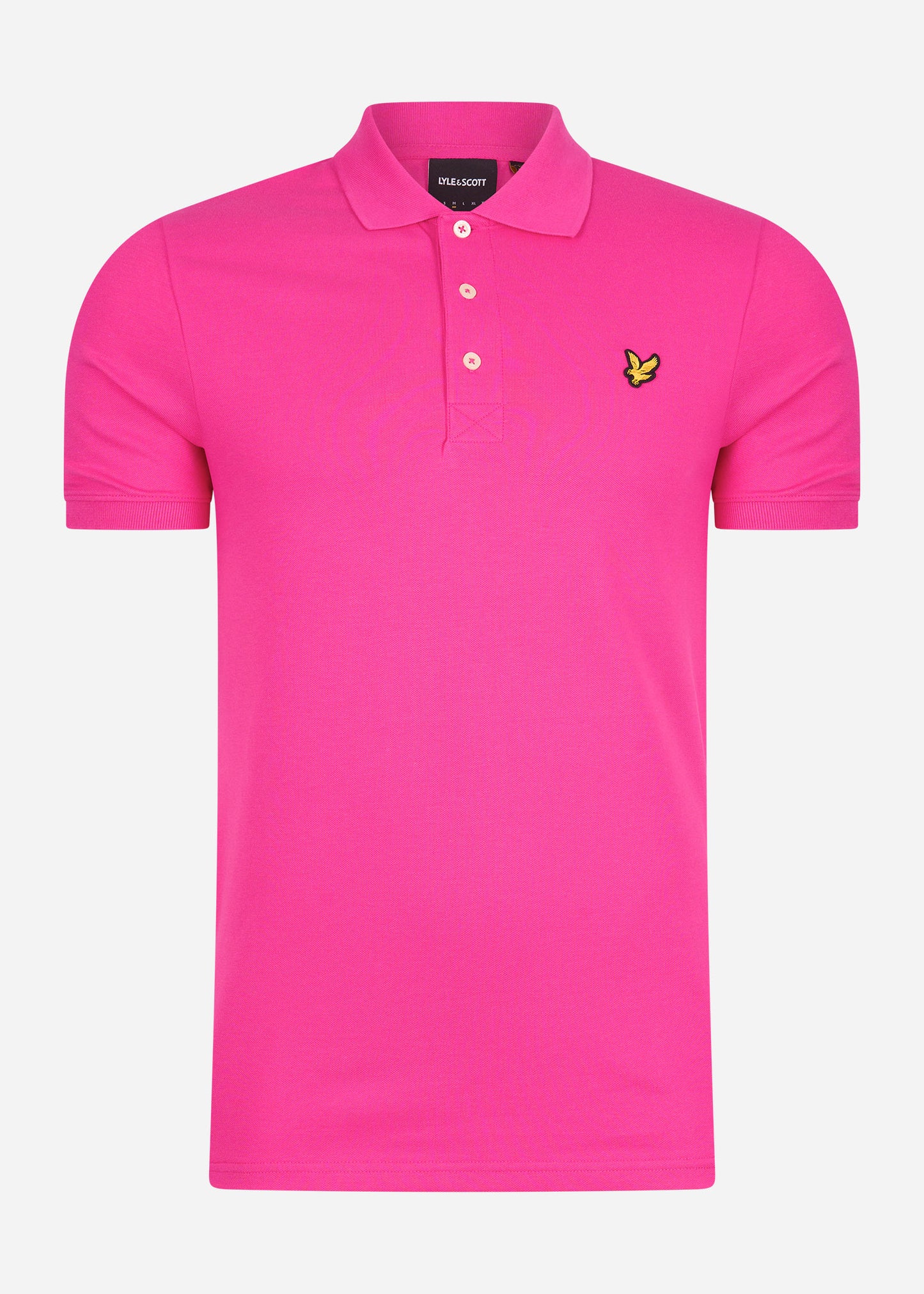 Plain polo shirt - pink scorch