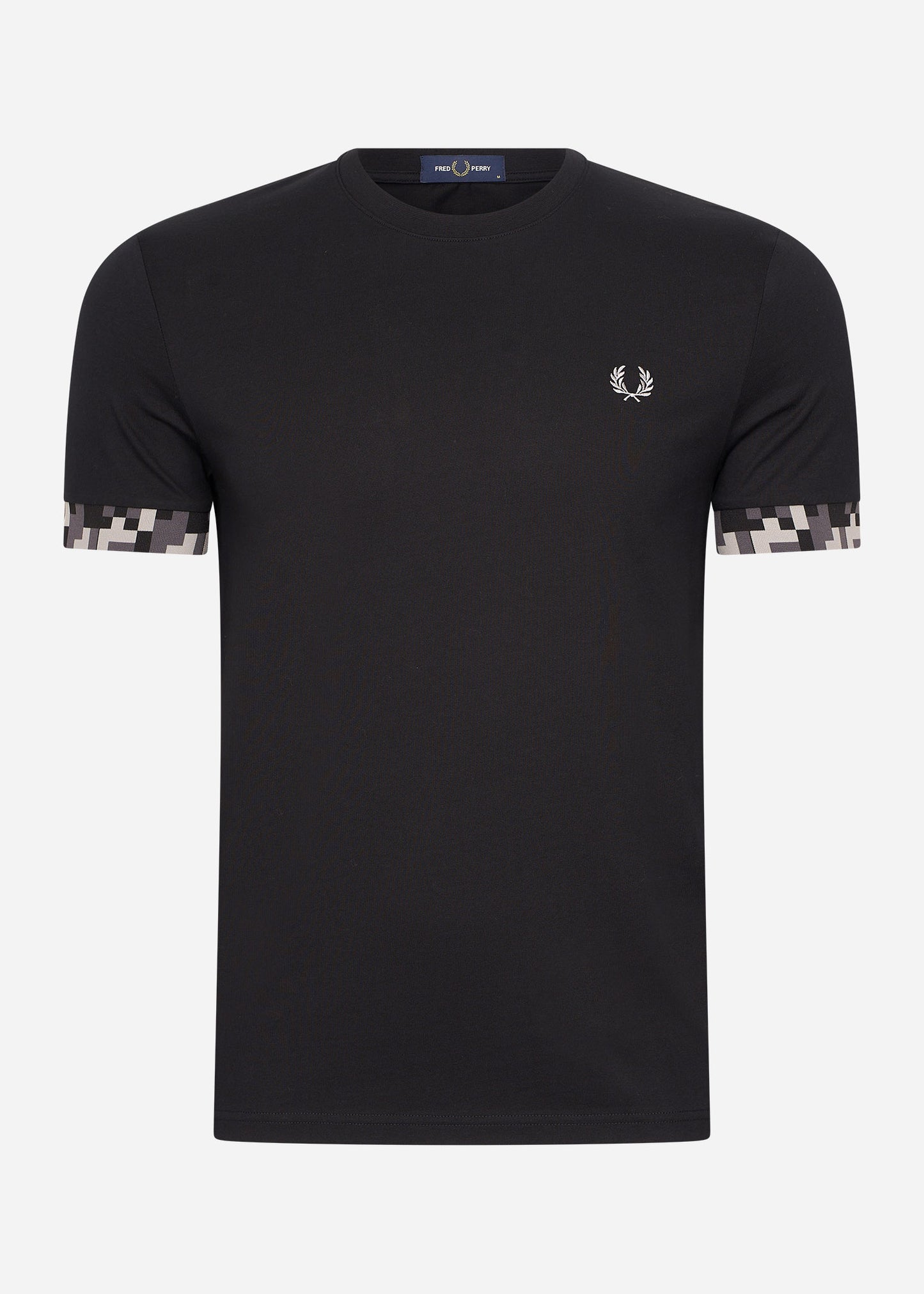 Pixel cuff t-shirt - black