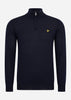 Lyle & Scott Truien  Premium quarter zip merino mix - dark navy 