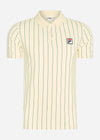 Fila Polo's  Luckenwalde polo shirt - antique white aventurine striped 