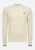 Fred Perry Truien  Waffle stitch jumper - oatmeal 