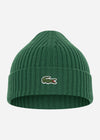 Lacoste Mutsen  Wool cap - green 