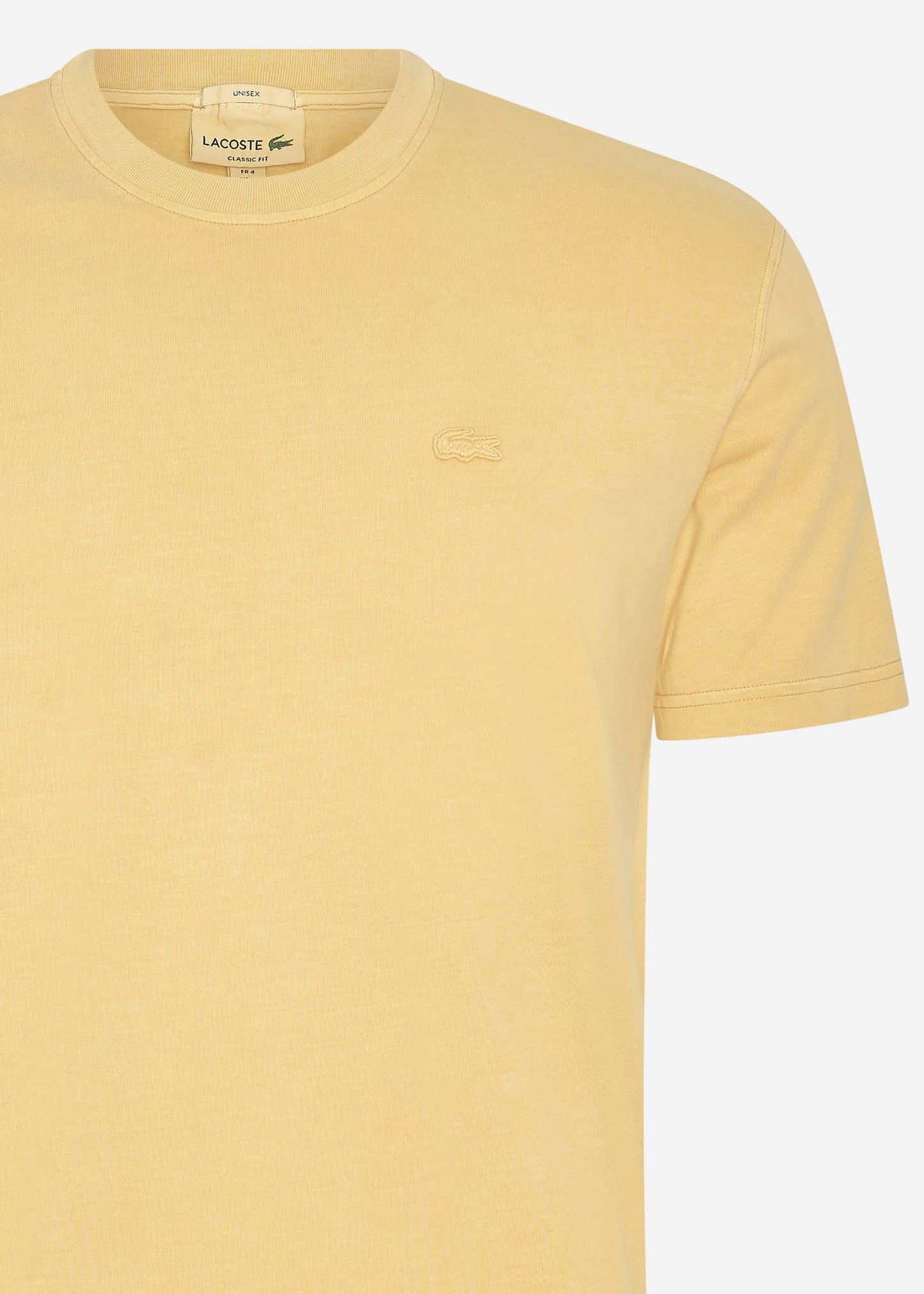 Lacoste T-shirts  Tone tee - eco golden haze 