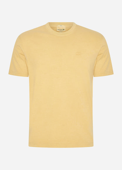 Lacoste T-shirts  Tone tee - eco golden haze 