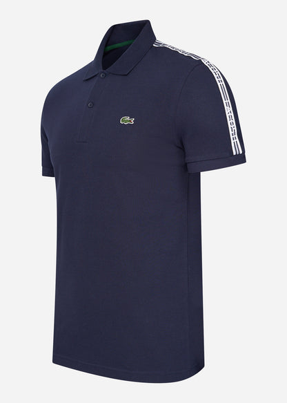 Lacoste Polo's  Contrast stripe polo - navy blue 