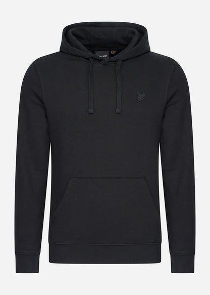 Lyle & Scott Hoodies  Tonal eagle pullover hoodie - jet black 