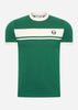 Sergio Tacchini T-shirts  Master tee - green white 