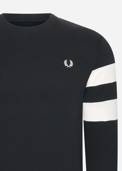 Fred Perry Truien  Tipped sleeve - sweatshirt 