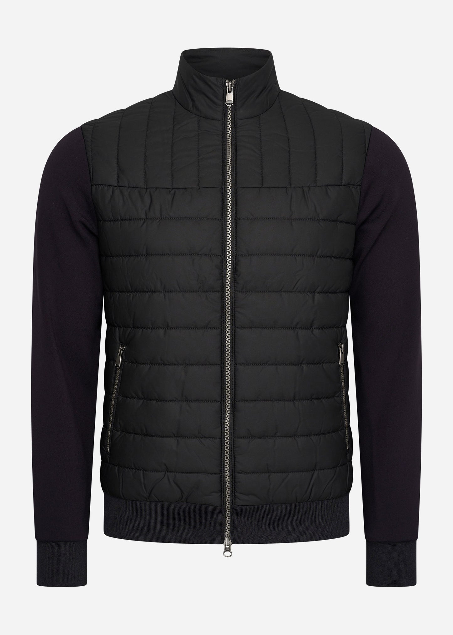 Counter quilted sweat - black
