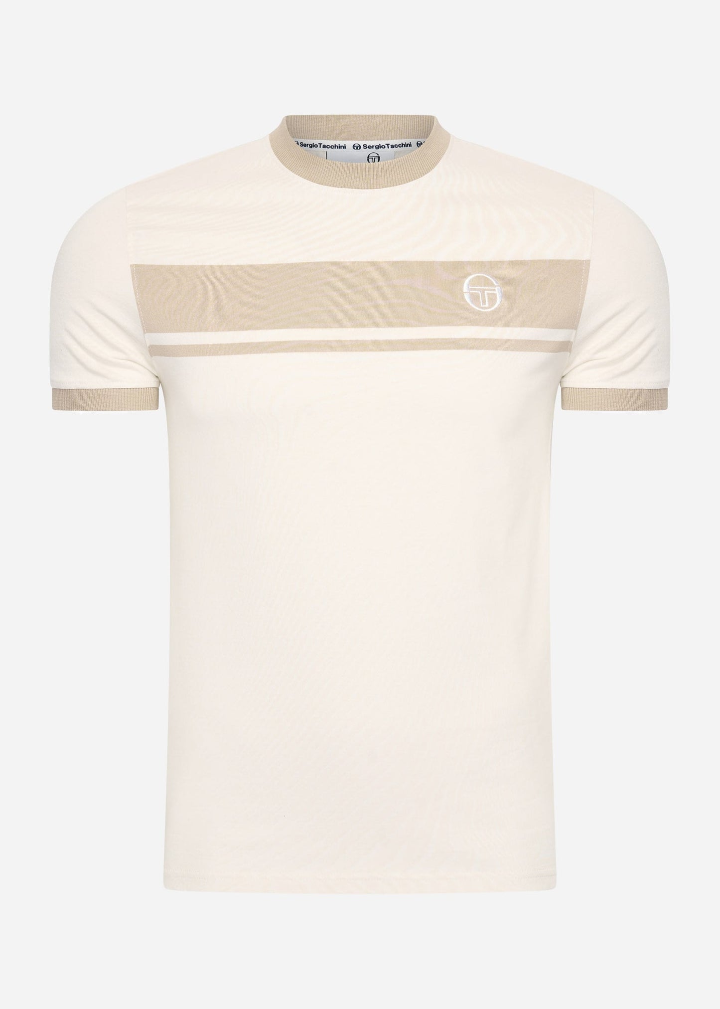 Sergio Tacchini T-shirts  Master tee - white beige 