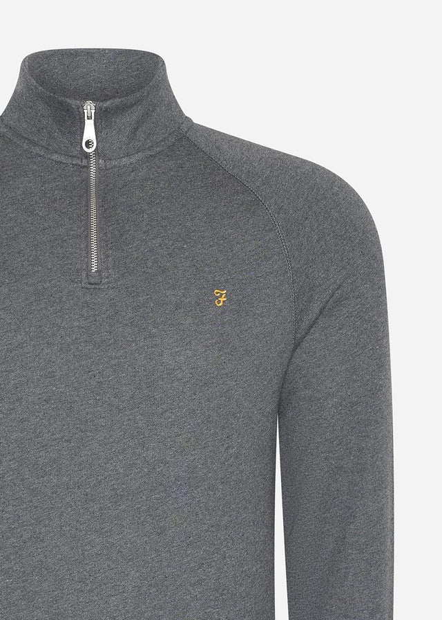 Farah Sweaters  Sweatshirt jim 1/4 zip - farah grey marl 