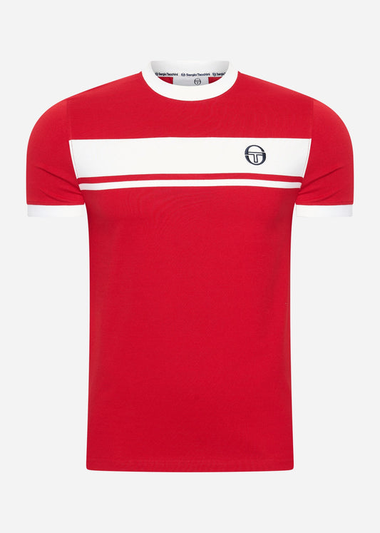 Sergio Tacchini T-shirts  Master tee - red white 