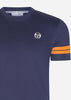 Sergio Tacchini T-shirts  Grello tee - maritime blue marmalade 