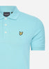 Lyle & Scott Polo's  Plain polo shirt - alpine sky 