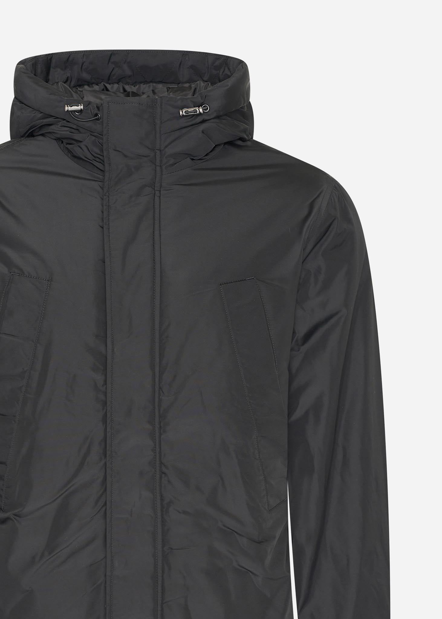 Lyle & Scott Jassen  Lyle and Scott Longline parka - jet black 