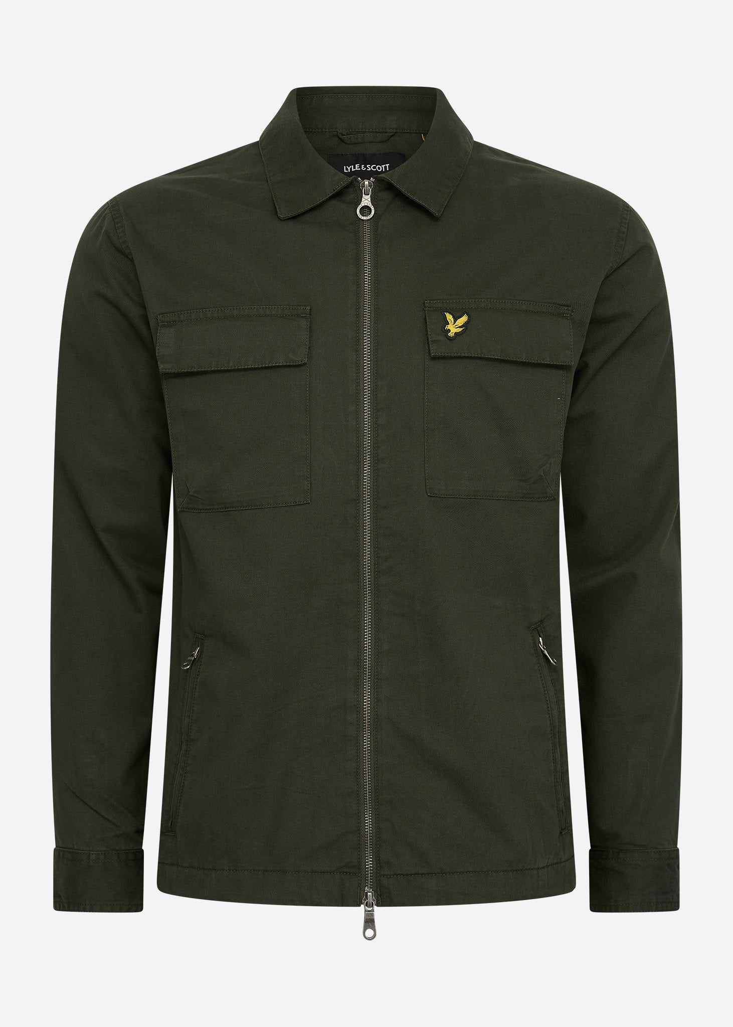 Lyle & Scott Overshirts  Cotton twill overshirt - mountain moss 