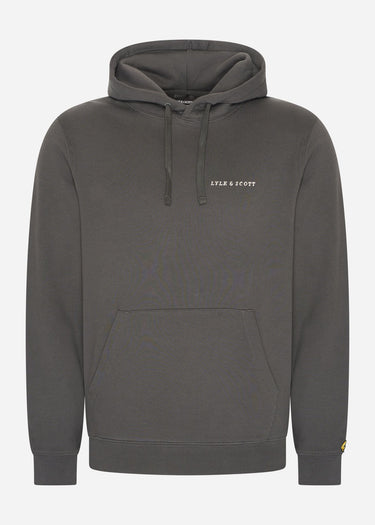 Lyle & Scott Hoodies  Embroidered hoodie - gunmetal cove 