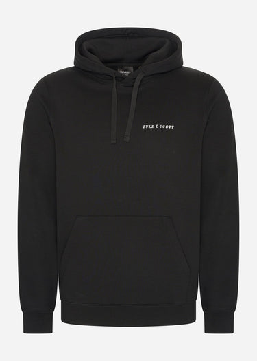 Lyle & Scott Hoodies  Embroidered hoodie - jet black white 
