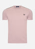 Fred Perry T-shirts  Contrast tape ringer t-shirt - dusty rs pink black 