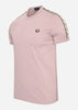 Fred Perry T-shirts  Contrast tape ringer t-shirt - dusty rs pink black 