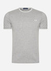 Fred Perry T-shirts  Twin tipped t-shirt - steel marl 